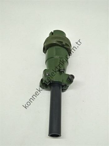 KUKDONG MS3106F 16-9S 4 Pin (2+2) Metal Kasa Kablo Tipi Dişi Askeri Konnektör