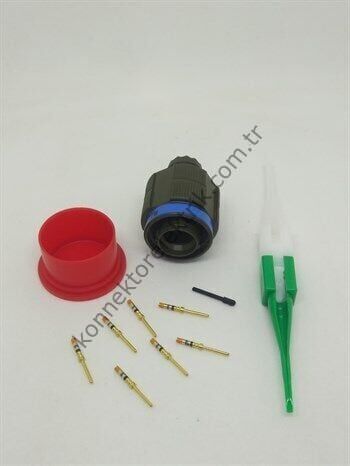 AMPHENOL D38999/26WA35PN (MIL-DTL) 6 Pinli Kablo Tipi Erkek Askeri Konnektör