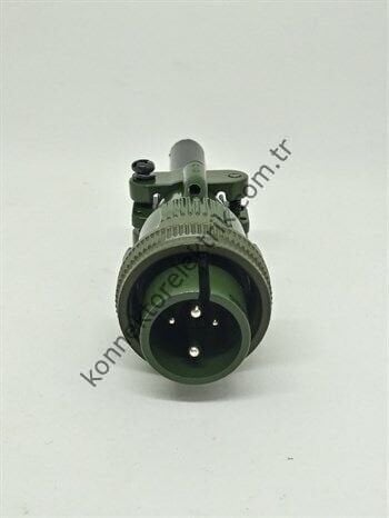 KUKDONG MS3106F 16-9P 4 Pin (2+2) Metal Kasa Kablo Tipi Erkek Askeri Konnektör