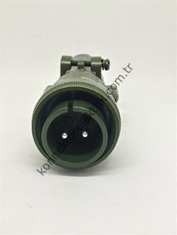 KUKDONG MS3106F 18-3P 2 Pin Metal Kasa Kablo Tipi Erkek Askeri Konnektör