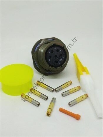 AMPHENOL D38999/24WE6SA MIL-DTL-38999 Panel Tipi Dişi Askeri Konnektör