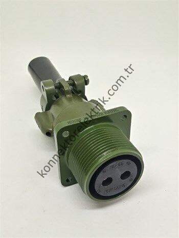 KUKDONG MS3100E 18-3S 2 Pin Metal Kasa Karşıt Kablo Tipi Dişi Askeri Konnektör