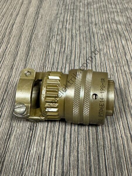 AMPHENOL PT06E-14-19S-SR 19 Pin Metal Kasa Bayonet Kablo Tipi Dişi Askeri Konnektör