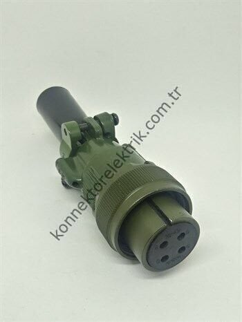 KUKDONG MS3106F 18-4S 4 Pin Metal Kasa Kablo Tipi Dişi Askeri Konnektör