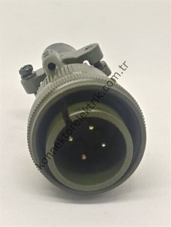 KUKDONG MS3106F 18-4P 4 Pin Metal Kasa Kablo Tipi Erkek Askeri Konnektör
