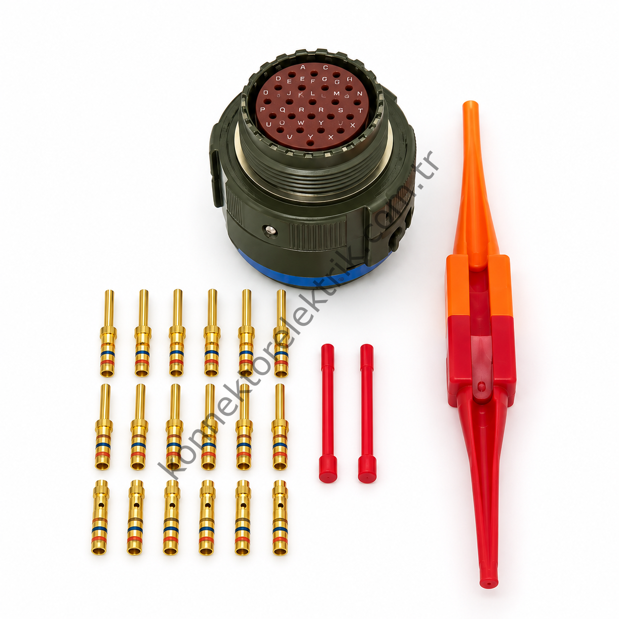 AMPHENOL D38999/26WD19PN (MIL-DTL) 19 Pin Kablo Tipi Erkek Askeri Konnektör
