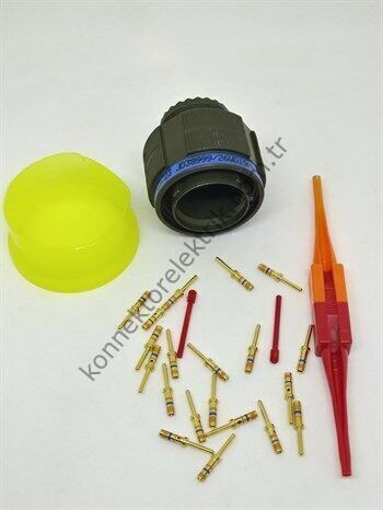 AMPHENOL D38999/26WD19PN (MIL-DTL) 19 Pinli Kablo Tipi Erkek Askeri Konnektör