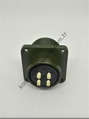 KUKDONG MS3102E 18-4S 4 Pin Metal Kasa Panel Tipi Dişi Askeri Konnektör