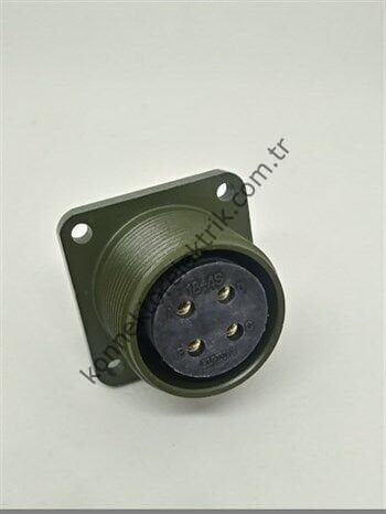KUKDONG MS3102E 18-4S 4 Pin Metal Kasa Panel Tipi Dişi Askeri Konnektör