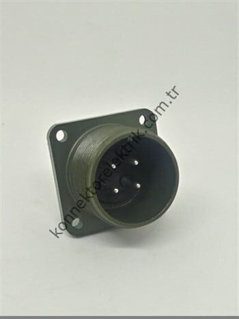 KUKDONG MS3102E 18-4P 4 Pin Metal Kasa Panel Tipi Erkek Askeri Konnektör