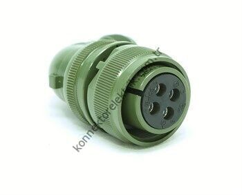 HZ CONNECTORS MS3108F 18-10S 4 Pin Metal Kasa 90° Açılı Kablo Tipi Dişi Askeri Konnektör