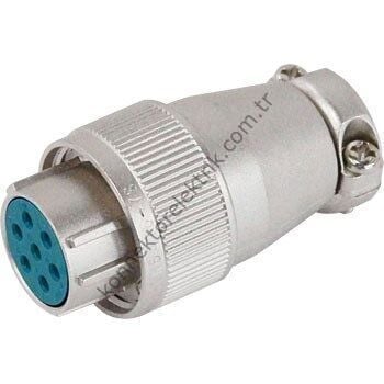 JAE SRCN6A16-7S 7 Pinli Metal Kasa Kablo Tipi Dişi Konnektör