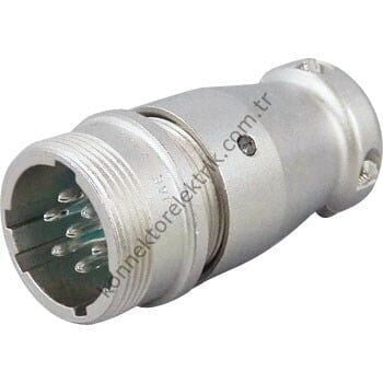 JAE SRCN1A16-7P 7 Pinli Metal Kasa Kablo Tipi Erkek Konnektör