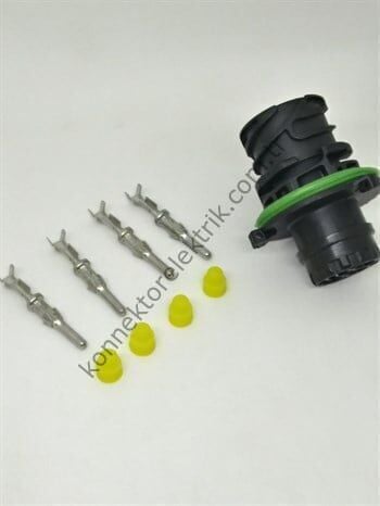 TE CONNECTIVITY 1-967402-1 4 Pinli Metal Kasa Kablo Tipi Erkek Konnektör