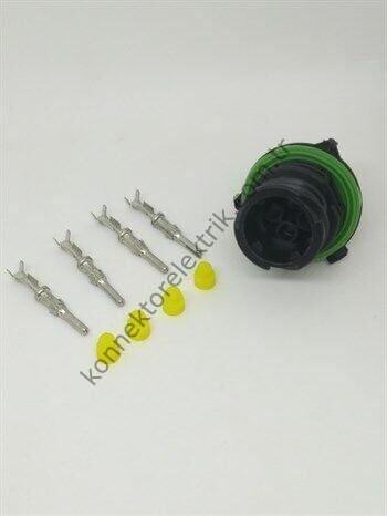 TE CONNECTIVITY 1-967402-1 4 Pinli Metal Kasa Kablo Tipi Erkek Konnektör