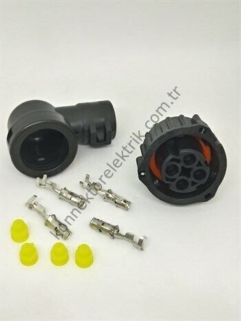 1-967325-1 Amp 4 Pinli Kablo Tipi Dişi Konnektör