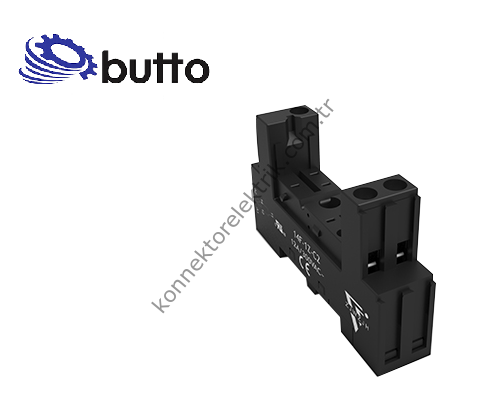BUTTO 14F-1Z-C2  (SC-4) / 15 Pin Ray Montaj Kısa Tip 14F-1P / 40.51 Röle Soketi