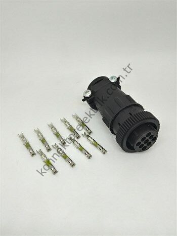 206708-1 Amp 9 Pin Kablo Tipi Dişi Konnektör