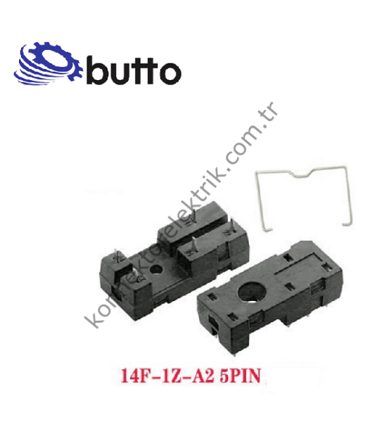 BUTTO 14F-1Z-A2 (SC-41.PCB) 5 Pin PCB Tip 14F-1P / 40.51 Röle Soketi