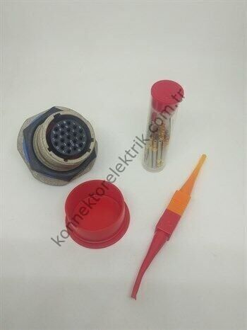 AMPHENOL D38999/24MD19SD MIL-DTL-38999 Panel Tipi Dişi Askeri Konnektör