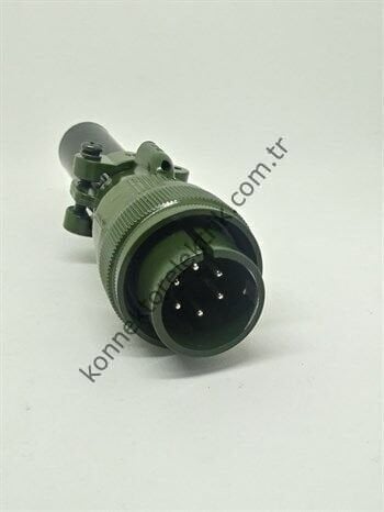 KUKDONG MS3106F 18-12P 6 Pin Metal Kasa Kablo Tipi Erkek Askeri Konnektör