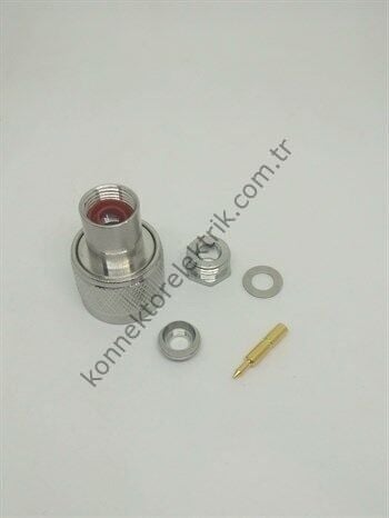 AMPHENOL 172111 N Tip Düz RF Koaksiyel Konnektör (Straight Clamp)
