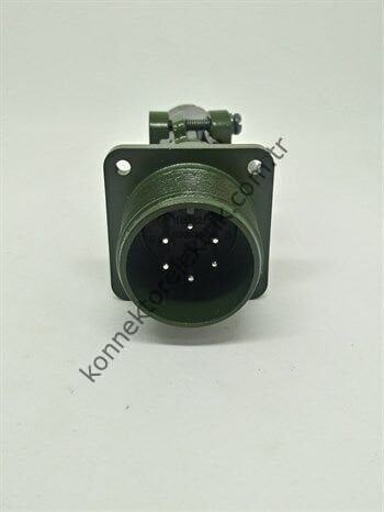 KUKDONG MS3100E 18-12P 6 Pin Metal Kasa Karşıt Kablo Tipi Erkek Askeri Konnektör