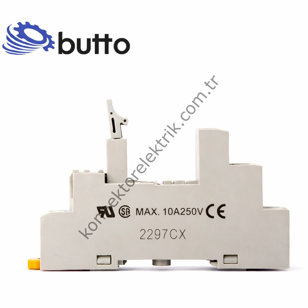 BUTTO 5 Pin Ray Montaj Uzun Tip 157FT-1PL / G2R-1-SN Röle Soketi