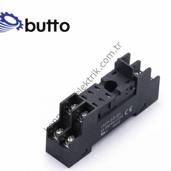 BUTTO 157F-2Z-C1 SC-97.02 8 Pin Ray Montaj Kısa Tip 157FT-2PL / G2R-2-SN Röle Soketi