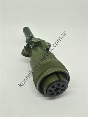 HZ CONNECTORS MS3106F 18-8S 8 Pin (7+1) Kablo Tipi Dişi Askeri Konnektör