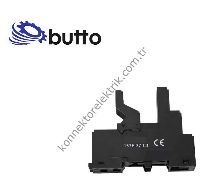 BUTTO 157F-2Z-C3 8 Pin Ray Montaj Uzun Tip 157FT-2PL / G2R-2-SN Röle Soketi