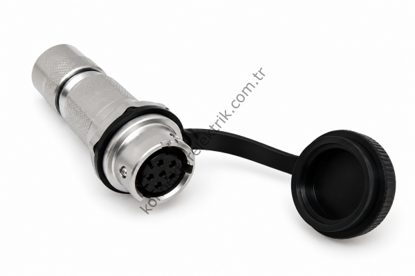 WEIPU SF811/S6 6 Pin IP67 Metal Kasa Karşıt Kablo Tipi Dişi Su Geçirmez Konnektör