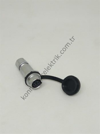 WEIPU SF811/S6 6 Pin IP67 Metal Kasa Karşıt Kablo Tipi Dişi Su Geçirmez Konnektör