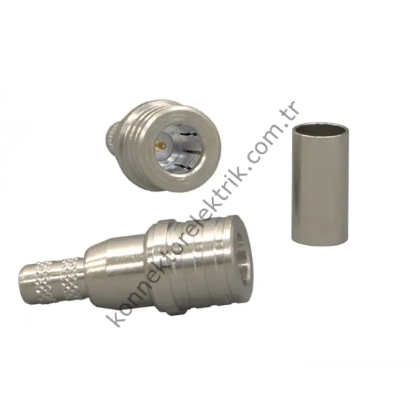 QMA Crimp Konnektör RG58 Kablo İçin – Pulse RF Konnektör