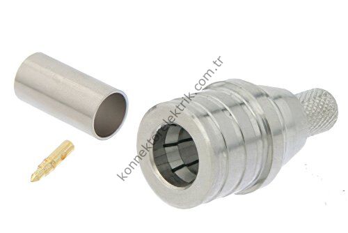 QMA Crimp Konnektör RG58 Kablo İçin – Pulse RF Konnektör