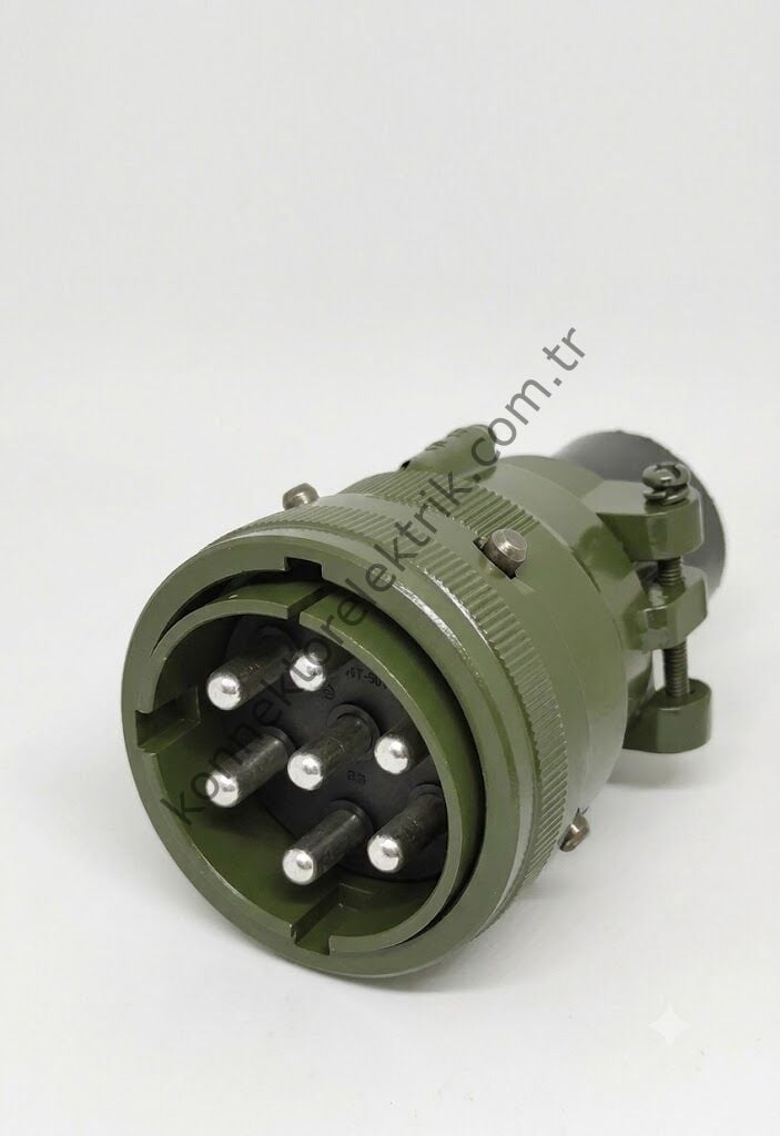KUKDONG KDB06E 36-77P 7 Pin Metal Kasa Bayonet Kablo Tipi Erkek Askeri Konnektör