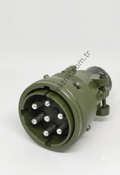 KUKDONG KDB06E 36-77P 7 Pin Metal Kasa Bayonet Kablo Tipi Erkek Askeri Konnektör