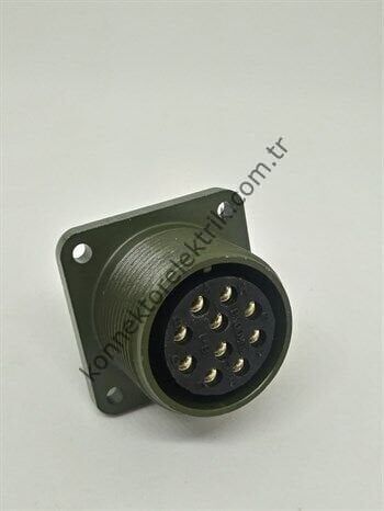 HZ CONNECTORS MS3102E 18-1S 10 Pin Panel Tipi Dişi Askeri Konnektör