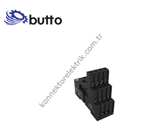 BUTTO 18F-4Z-C5 (SC-54.D) 14 Pin Ray Montaj Uzun Tip 18FT-4P / 55.34 Röle Soketi