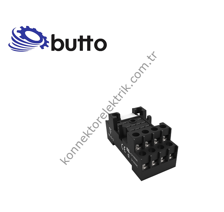 BUTTO 18F-4Z-C7 14 Pin Ray Montaj Açık Tip 18FT-4P / 55.34 Röle Soketi