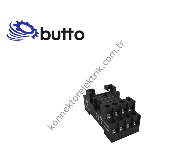 BUTTO 18F-4Z-C7 14 Pin Ray Montaj Açık Tip 18FT-4P / 55.34 Röle Soketi
