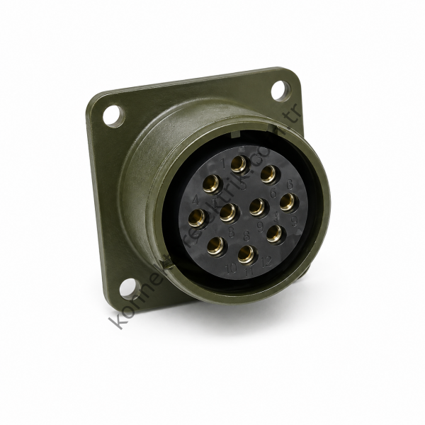 HZ CONNCETORS MS3102E 18-19S 10 Pin Metal Kasa Panel Tipi Dişi Askeri Konnektör