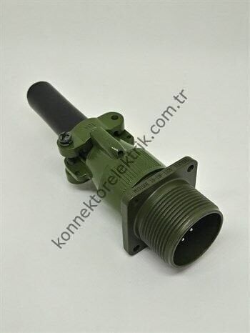 KUKDONG MS3100E 18-19P 10 Pin Metal Kasa Karşıt Kablo Tipi Erkek Askeri Konnektör