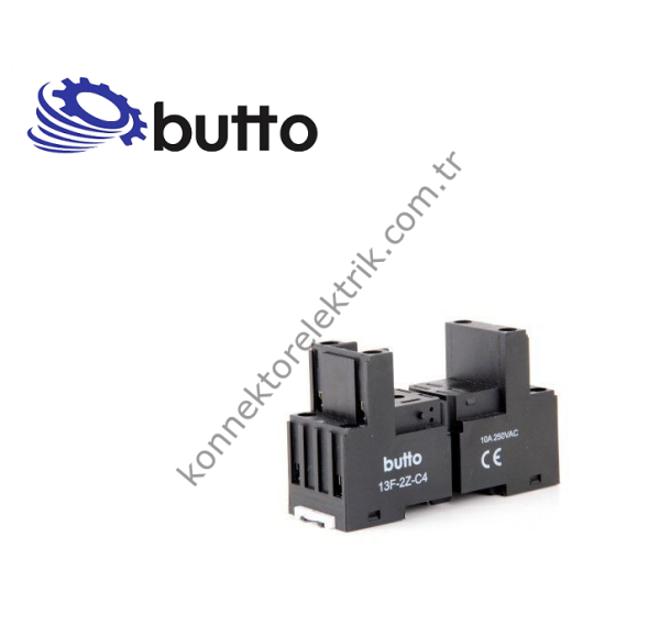 BUTTO 13F-2Z-C4 (SC-96.02) 8 Pin Ray Montaj Kısa Tip 13f-2P / LYN2 Röle Soketi