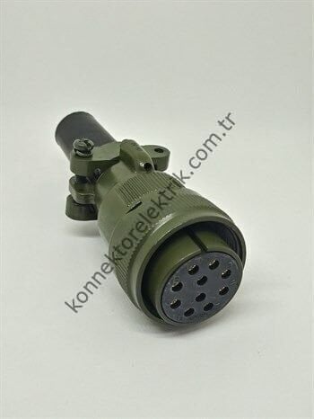 KUKDONG MS3106F 20-01S 10 Pin Metal Kasa Kablo Tipi Dişi Askeri Konnektör