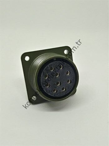 KUKDONG MS3102E 20-01S 10 Pin Metal Kasa Panel Tipi Dişi Askeri Konnektör