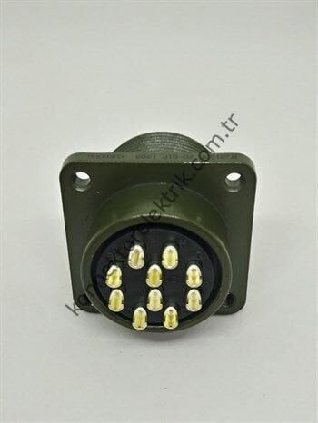 KUKDONG MS3102E 20-01P 10 Pin Metal Kasa Panel Tipi Erkek Askeri Konnektör
