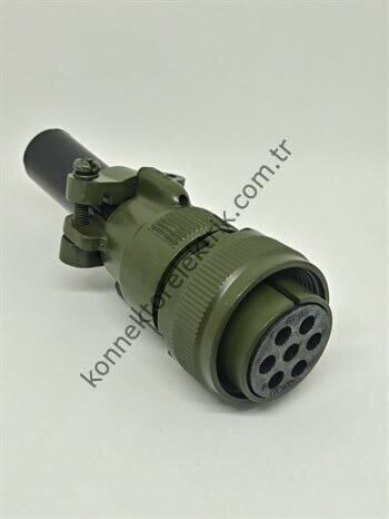 KUKDONG MS3106F 20-15S 7 Pin Metal Kasa Kablo Tipi Dişi Askeri Konnektör