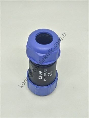 WEIPU SY2110/S2 2 Pin IP67 Plastik Kasa Bayonet Kablo Tipi Dişi Su Geçirmez Konnektör