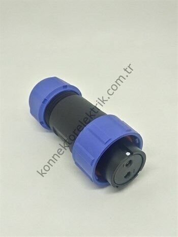WEIPU SY2110/S2 2 Pin IP67 Plastik Kasa Bayonet Kablo Tipi Dişi Su Geçirmez Konnektör